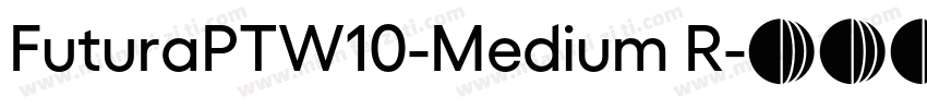 FuturaPTW10-Medium R字体转换